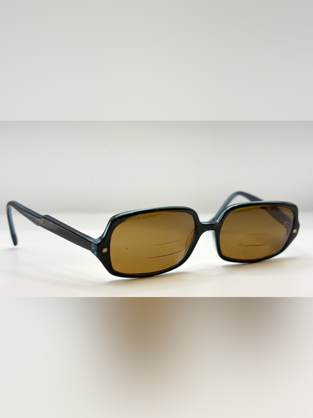 Lucky Brand Forte Blue Green Oval Sunglasses Frames Only